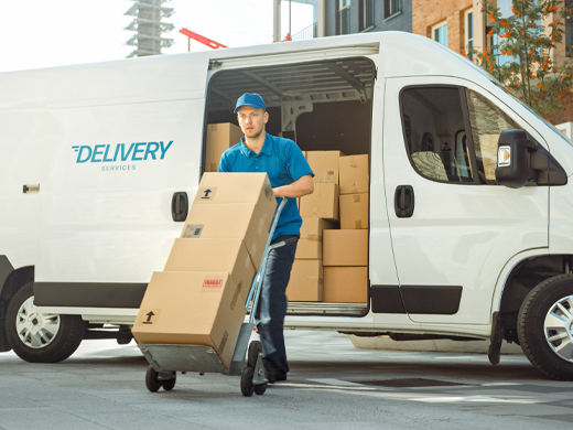 ecommerce delivery fleet truck